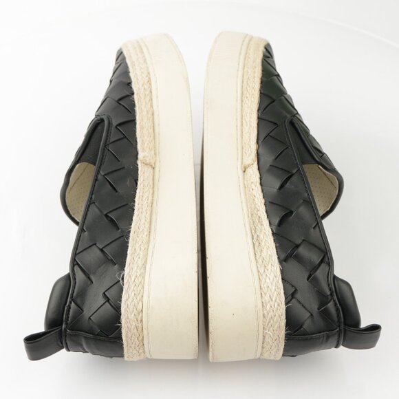 Franco Sarto Womens Hydee Slip On Shoes Size 10 Black Woven Platform Flats Vegan - Picture 7 of 12